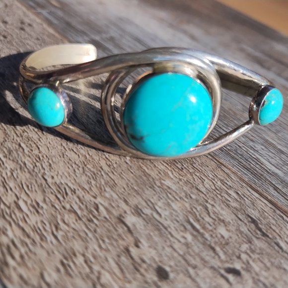 Jay King Jewelry - Jay King DTR mine finds Turquoise cuff bracelet 925 Sterling Silver